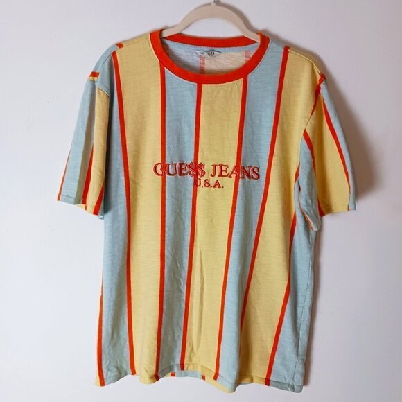 Vintage Guess Originals Embroidered Logo T Shirt - Picture 1 of 7